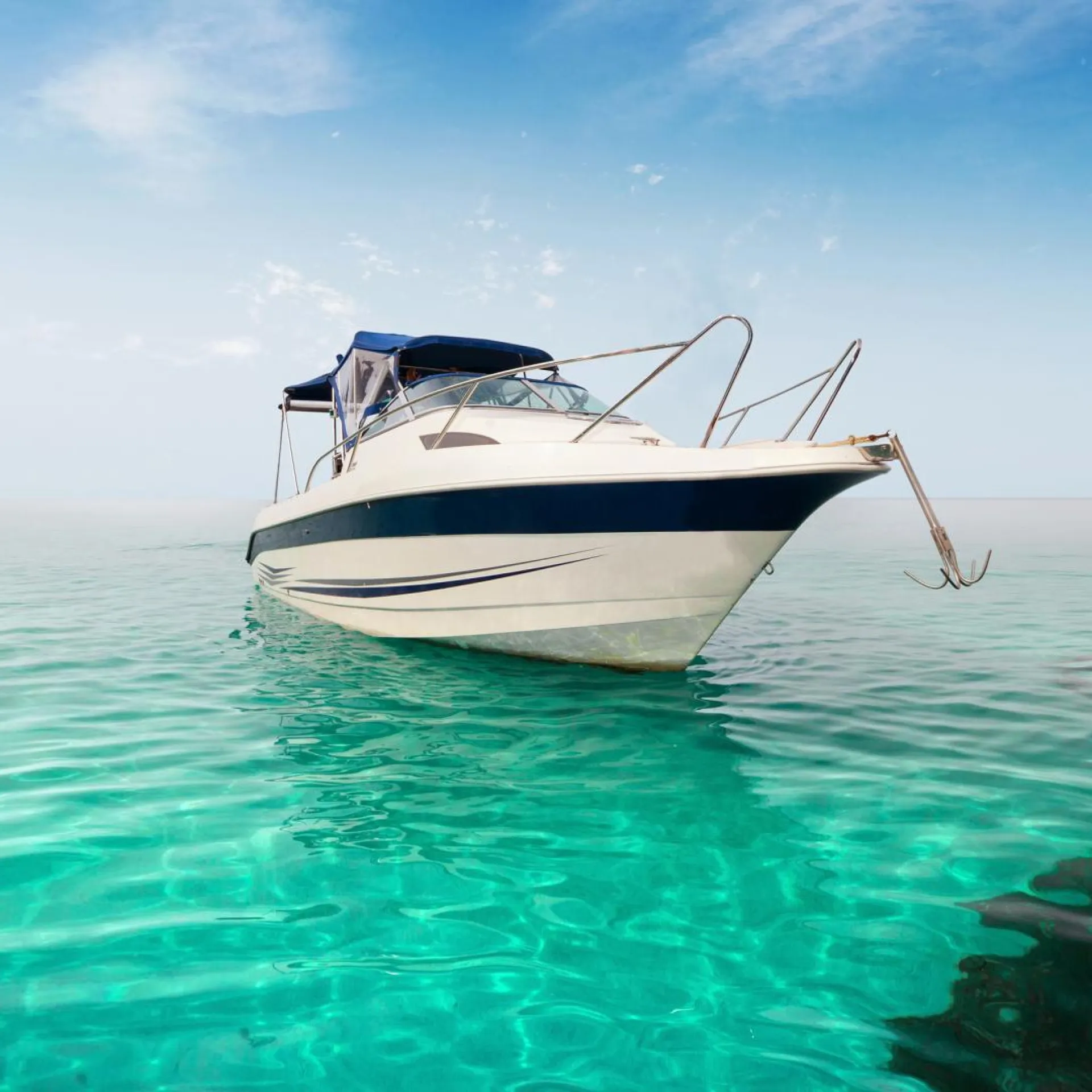 Boot in het water